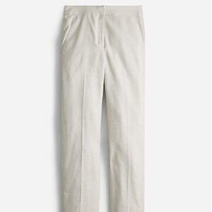 NWOT J Crew Women's Kate Straight-Leg Pant in Stretch Linen Blend